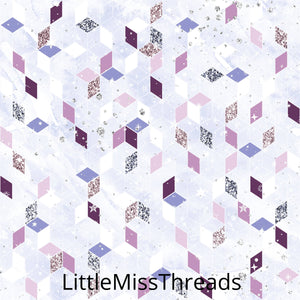 PRE ORDER Lavender Christmas Diamonds Fabric - Fabric from [store] by Mini Mooches - 