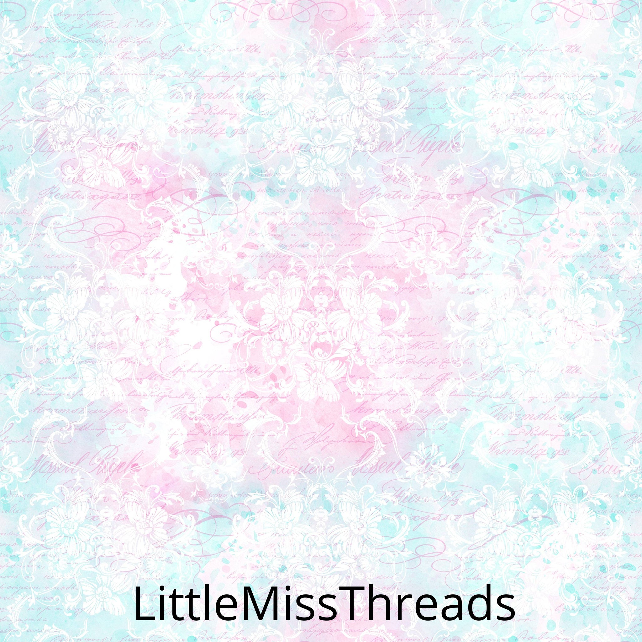 PRE ORDER - Tiffany's Damask White Fabric - Fabric from [store] by Mini Mooches - 