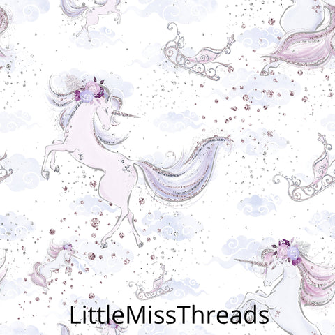 PRE ORDER Lavender Christmas White Fabric - Fabric from [store] by Mini Mooches - 