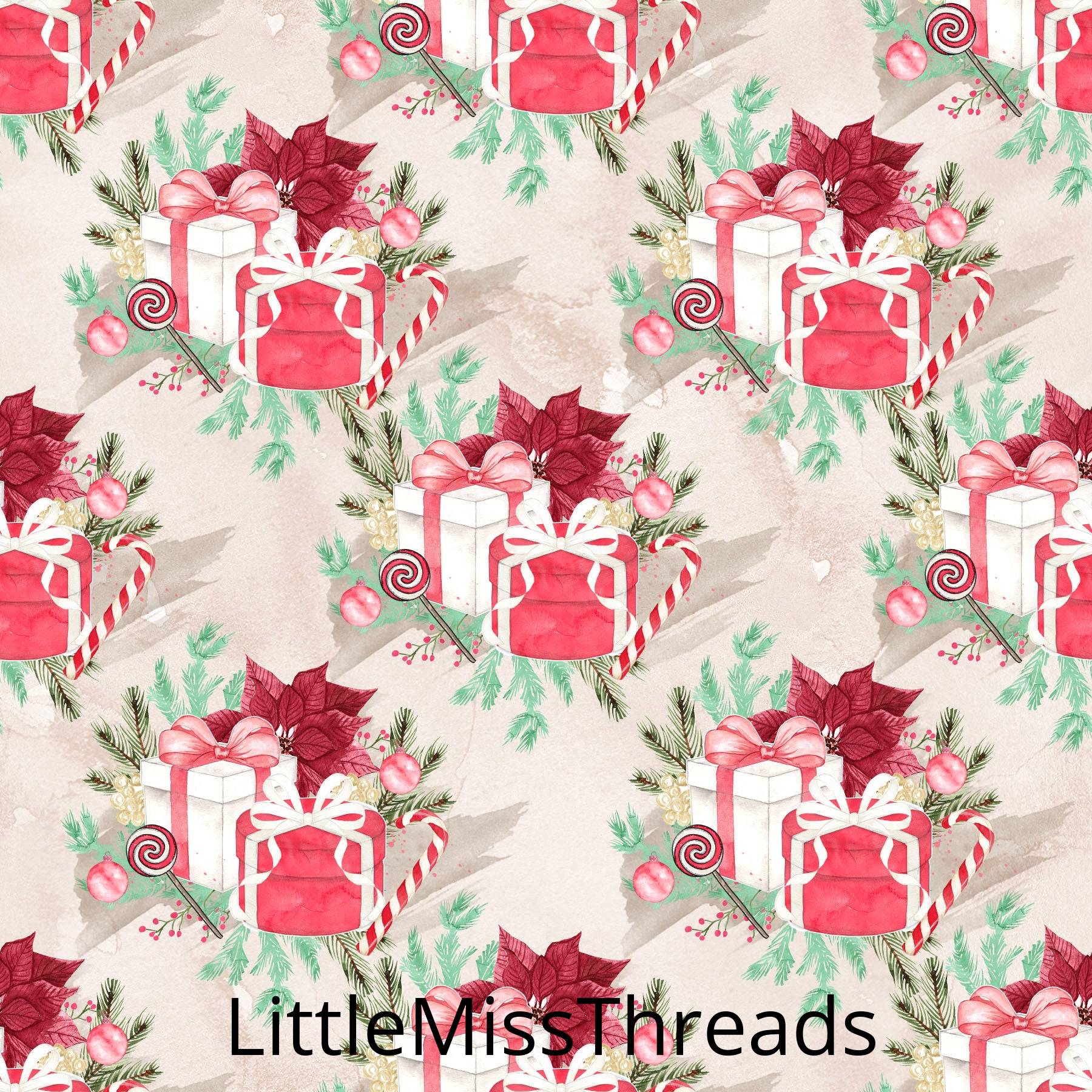 PRE ORDER Christmas Forest Presents Fabric - Fabric from [store] by Mini Mooches - 