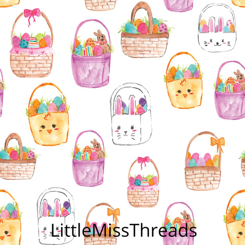 PRE ORDER - Easter Baskets - Fabric - Fabric from [store] by Little Miss Threads - 