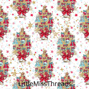 PRE ORDER Doggy Christmas Trees Fabric - Fabric from [store] by Mini Mooches - 