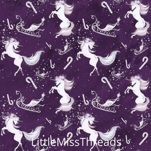 PRE ORDER Lavender Christmas Dark Purple Fabric - Fabric from [store] by Mini Mooches - 
