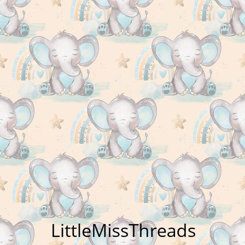 PRE ORDER - Baby Boy Elephant Orange - Fabric - Fabric from [store] by Little Miss Threads - 