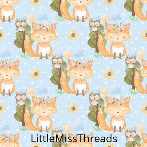 PRE ORDER - Baby Fox Blue - Fabric - Fabric from [store] by Little Miss Threads - 