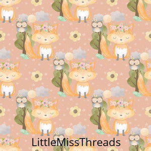 PRE ORDER - Baby Fox Pink - Fabric - Fabric from [store] by Little Miss Threads - 
