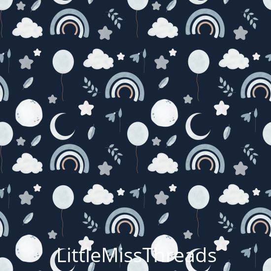 PRE ORDER - Baby Nursery Navy - Fabric - Fabric from [store] by Little Miss Threads - 