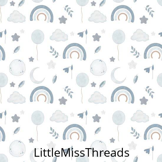 PRE ORDER - Baby Nursery White - Fabric - Fabric from [store] by Little Miss Threads - 