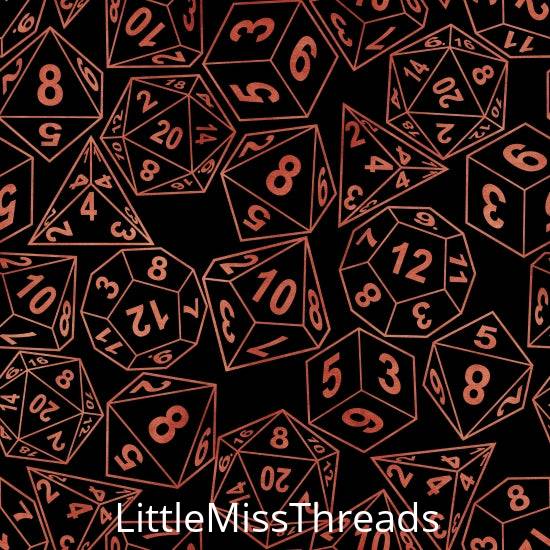 PRE ORDER - DND Dice Games - Fabric - Fabric from [store] by Little Miss Threads - 