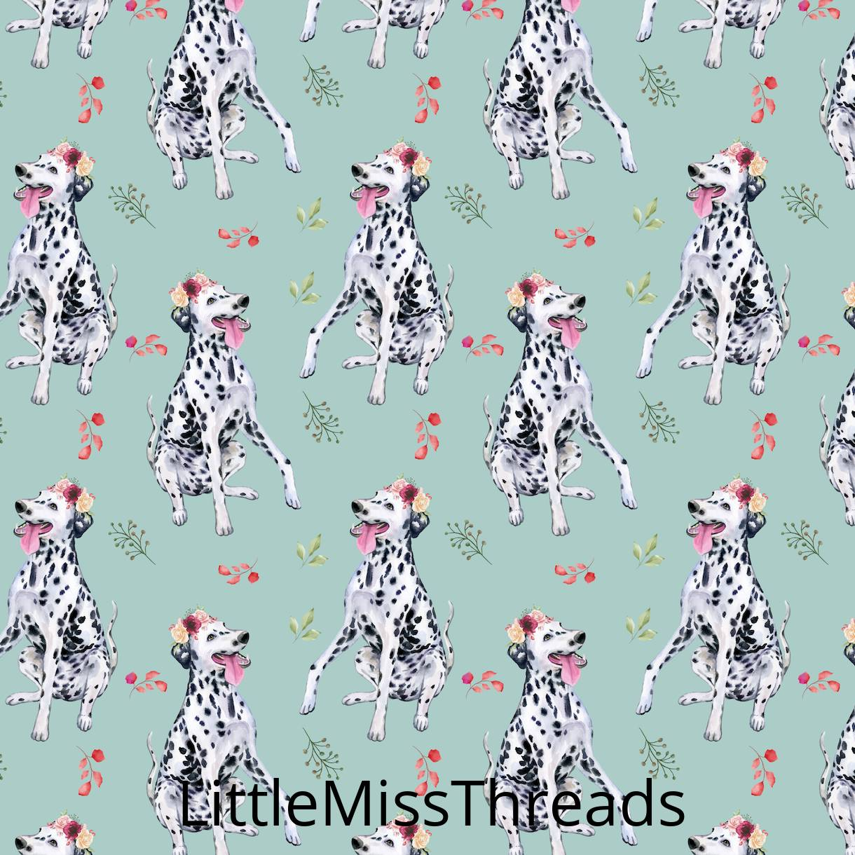 PRE ORDER - Dalmation Pups - Fabric - Fabric from [store] by Little Miss Threads - 
