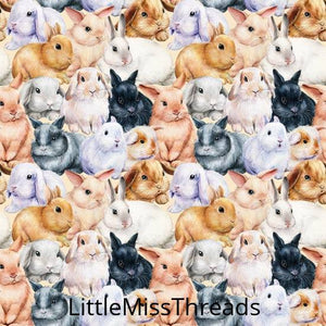 PRE ORDER - Little Bunnies - Fabric - Fabric from [store] by Little Miss Threads - 