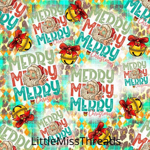 PRE ORDER - Merry Christmas Santa - Fabric - Fabric from [store] by Little Miss Threads - 