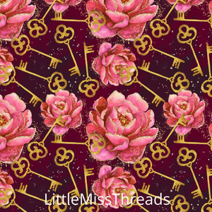 PRE ORDER - Down The Rabbit Hole Roses - Fabric - Fabric from [store] by Little Miss Threads - 