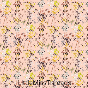 PRE ORDER - Autumn Garden Damask - Fabric - Fabric from [store] by Little Miss Threads - 