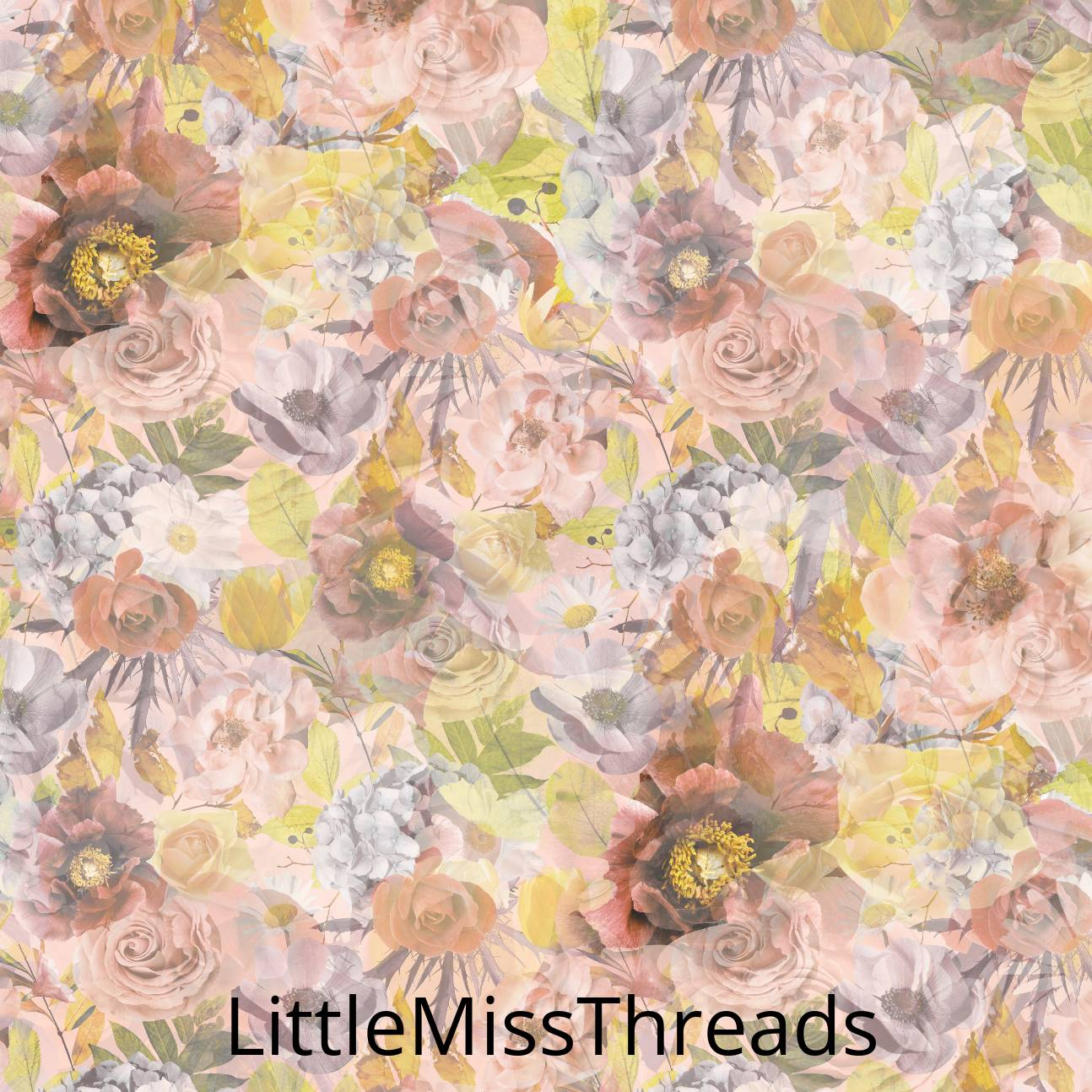 PRE ORDER - Autumn Garden Pastel - Fabric - Fabric from [store] by Little Miss Threads - 