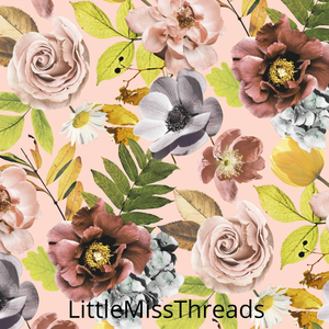 PRE ORDER - Autumn Garden Pink - Fabric - Fabric from [store] by Little Miss Threads - 