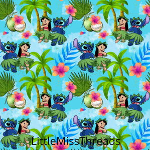 PRE ORDER - Lilo and Stitch Blue - Fabric - Fabric from [store] by Little Miss Threads - 