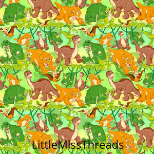 PRE ORDER - Little Foot Dinosaurs - Fabric - Fabric from [store] by Little Miss Threads - 