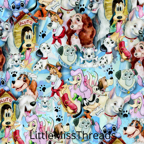 PRE ORDER - Famous Puppies - Fabric - Fabric from [store] by Little Miss Threads - 