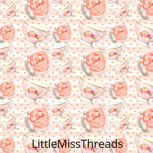 PRE ORDER - Beatrix Potter Teacups- Fabric - Fabric from [store] by Little Miss Threads - 