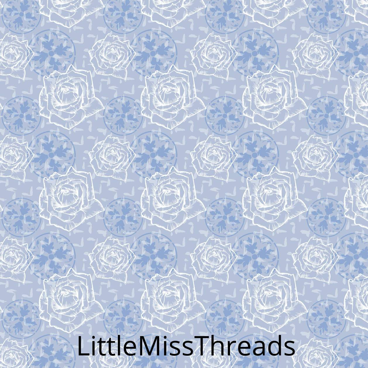 PRE ORDER - Beatrix Potter Blue Floral - Fabric - Fabric from [store] by Little Miss Threads - 