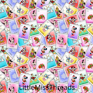 PRE ORDER - Disney Cards - Fabric - Fabric from [store] by Little Miss Threads - 