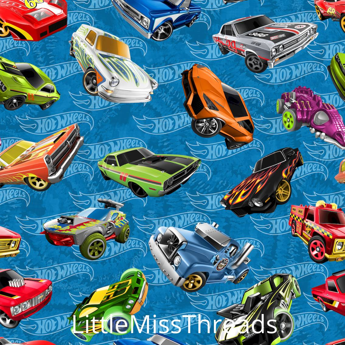 PRE ORDER - Hot Wheels - Fabric - Fabric from [store] by Little Miss Threads - 