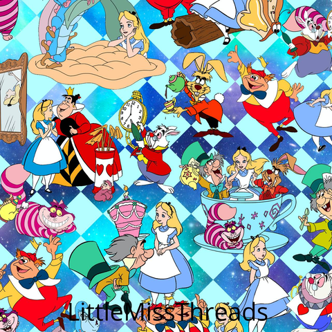 PRE ORDER - Alice Chessboard - Fabric - Fabric from [store] by Little Miss Threads - 
