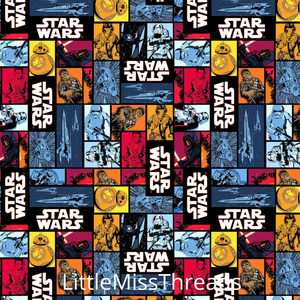 PRE ORDER - Star Wars Puzzle - Fabric - Fabric from [store] by Little Miss Threads - 