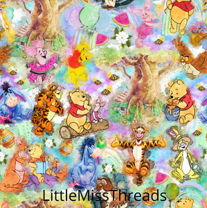 PRE ORDER - Winnie Eyeore Tigger Piglet - Fabric - Fabric from [store] by Little Miss Threads - 