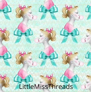 PRE ORDER - 50s Sweets Bubblegum - Fabric - Fabric from [store] by Little Miss Threads - 