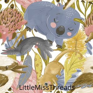 PRE ORDER - Native Aussie Animals - Fabric - Fabric from [store] by Little Miss Threads - 