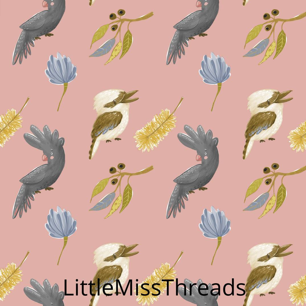 PRE ORDER - Native Aussie Birds - Fabric - Fabric from [store] by Little Miss Threads - 