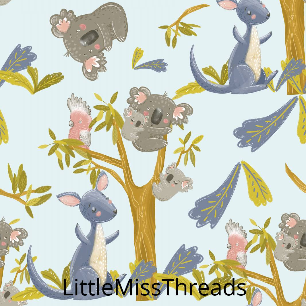 PRE ORDER - Native Aussie Blue Trees - Fabric - Fabric from [store] by Little Miss Threads - 