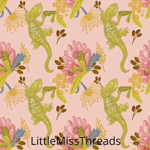 PRE ORDER - Native Aussie Geckos - Fabric - Fabric from [store] by Little Miss Threads - 
