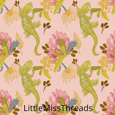 PRE ORDER - Native Aussie Geckos - Fabric - Fabric from [store] by Little Miss Threads - 