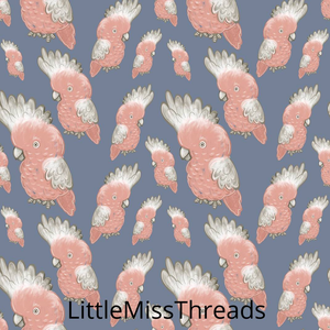 PRE ORDER - Native Aussie Galahs - Fabric - Fabric from [store] by Little Miss Threads - 