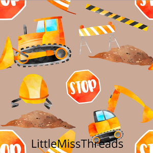 PRE ORDER - Little Construction Workers - Fabric - Fabric from [store] by Little Miss Threads - 