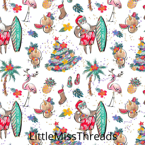 PRE ORDER - Aloho Ho White - Fabric - Fabric from [store] by Little Miss Threads - 