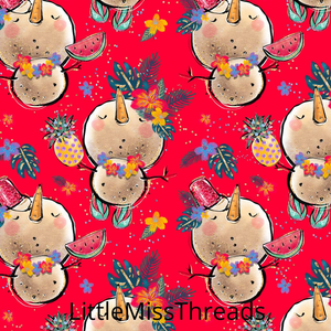 PRE ORDER - Aloho Ho Reindeer - Fabric - Fabric from [store] by Little Miss Threads - 