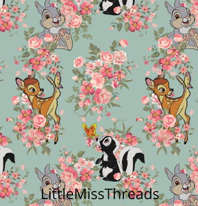 PRE ORDER - Vintage Bambi - Fabric - Fabric from [store] by Little Miss Threads - 