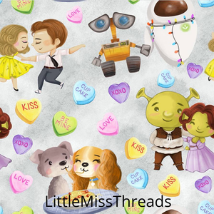 PRE ORDER - Sketches Cartoons in Love - Fabric - Fabric from [store] by Little Miss Threads - 