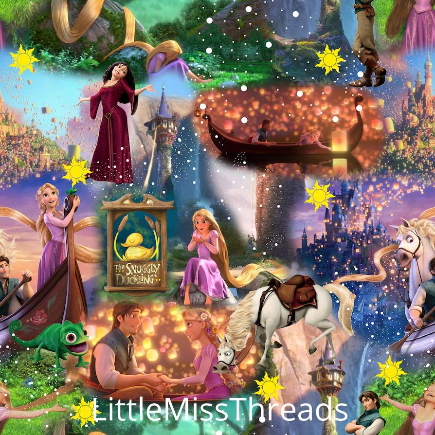 PRE ORDER - Magical Tangled - Fabric - Fabric from [store] by Little Miss Threads - 