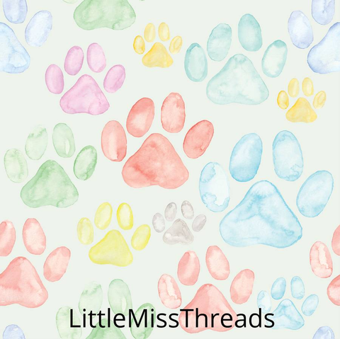 PRE ORDER - Happy Paws - Fabric - Fabric from [store] by Little Miss Threads - 