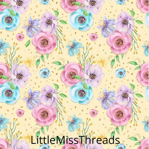 PRE ORDER - Hoppy Easter Floral - Fabric - Fabric from [store] by Little Miss Threads - 