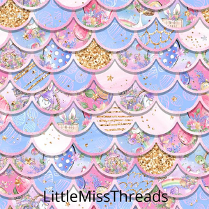 PRE ORDER - Hoppy Easter Scales - Fabric - Fabric from [store] by Little Miss Threads - 