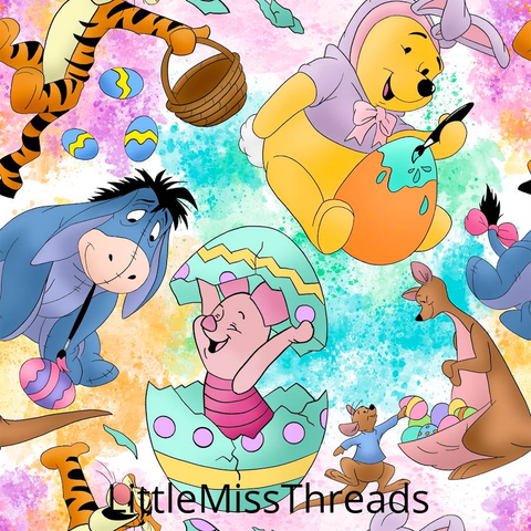 PRE ORDER - Hoppy Easter Winnie - Fabric - Fabric from [store] by Little Miss Threads - 