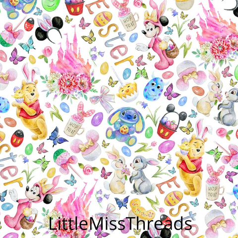 PRE ORDER - Hoppy Easter Disney - Fabric - Fabric from [store] by Little Miss Threads - 
