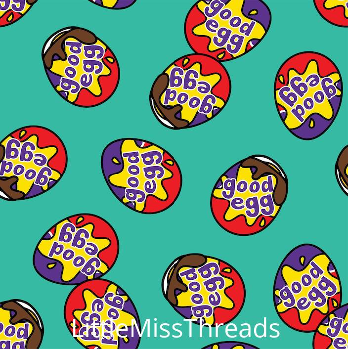 PRE ORDER - Hoppy Easter Good Egg - Fabric - Fabric from [store] by Little Miss Threads - 