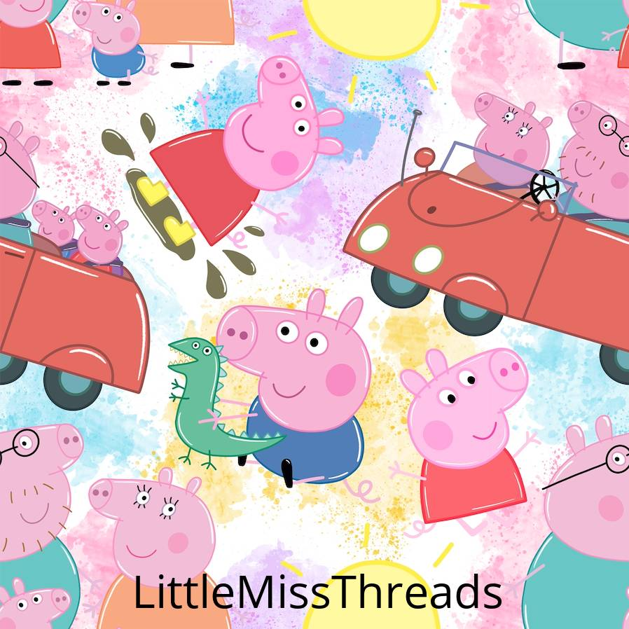 PRE ORDER - Peppa Pig - Fabric - Fabric from [store] by Little Miss Threads - 